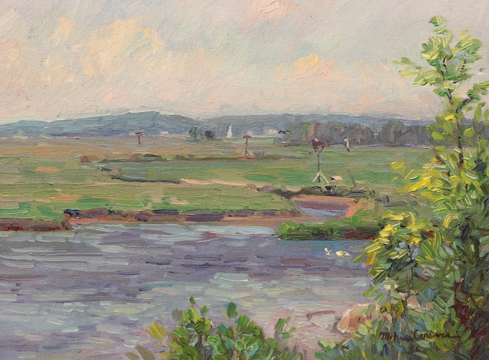 Michael Graves, "Hazy Day", oil, $1,800