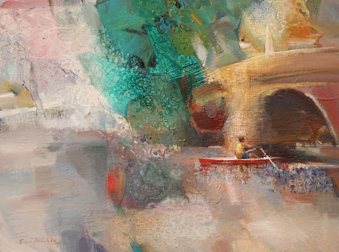 Sunil Howlader, "Kayak-1", acrylic, $2,400