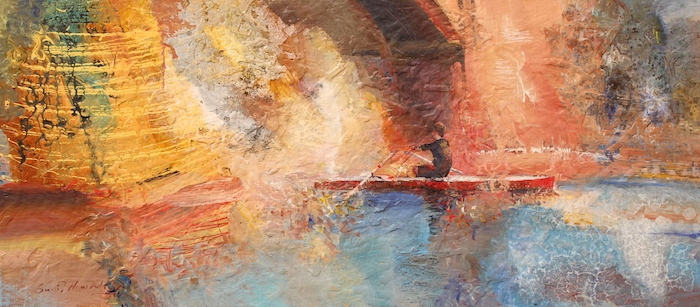 Sunil Howlader, "Kayak-2", acrylic, $1,500