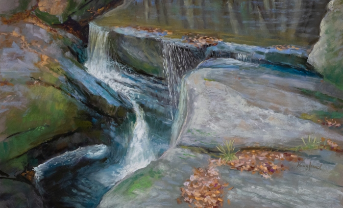 Karen Israel, "Rock a' Roil", pastel, $875
