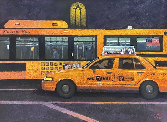 Christine Ivers, "Cabmium Orange", pastel, $1,800
