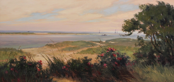 Jackie Jones, "Aside the Sea in Chatham", oil, $6,000
