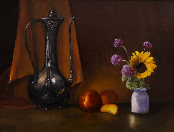 Randie Kahrl, "Just Peachy", oil, $895