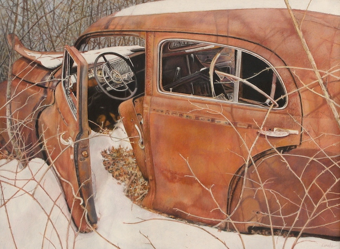 Stephen Linde, "Snowed In", pastel, $2,400