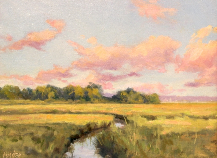Barbara Lussier, "Saltmarsh", oil, $1,600