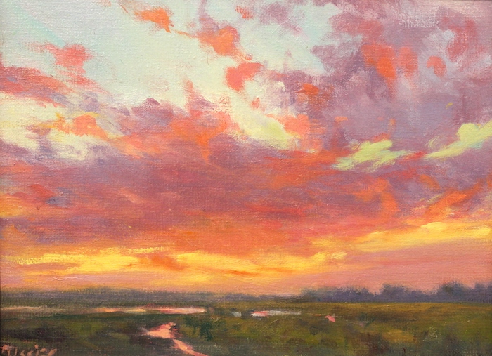 Barbara Lussier, "Tidelands", oil, $950