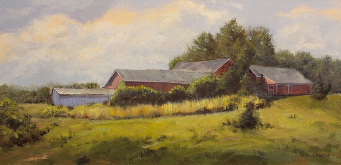 James Magner, "Farm Stand", oil, $2,900