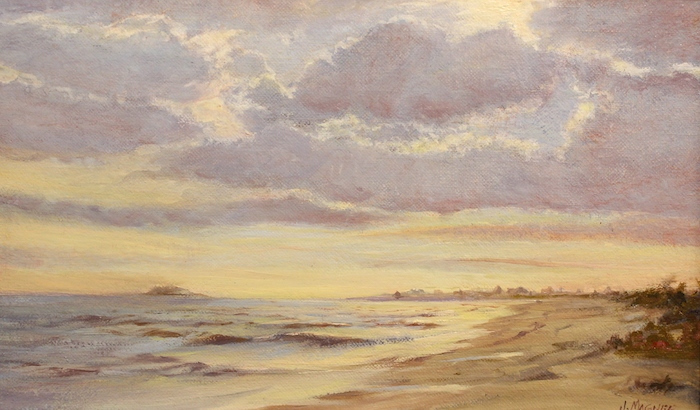 James Magner, "Silver Light", oil, $950