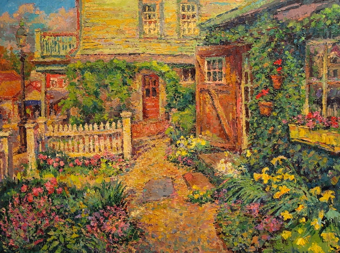 Leif Nilsson, "Daffodil Garden", oil, $15,000