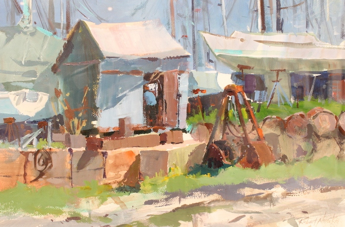 Robert Noreika, "Blue Shack", acrylic, $2,200