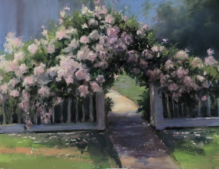 Beverly Schirmeier, "Welcome Home Roses", pastel, $550