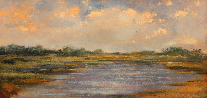 Nancy Schroeder, "Allen's Cove ", oil, $500