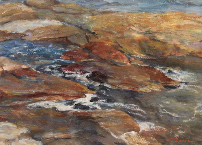 Shauna Shane, "Branford Coast", watercolor, $950