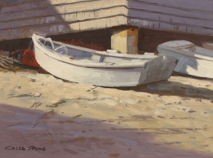 Caleb Stone, "Island Skiff", oil, $1,600