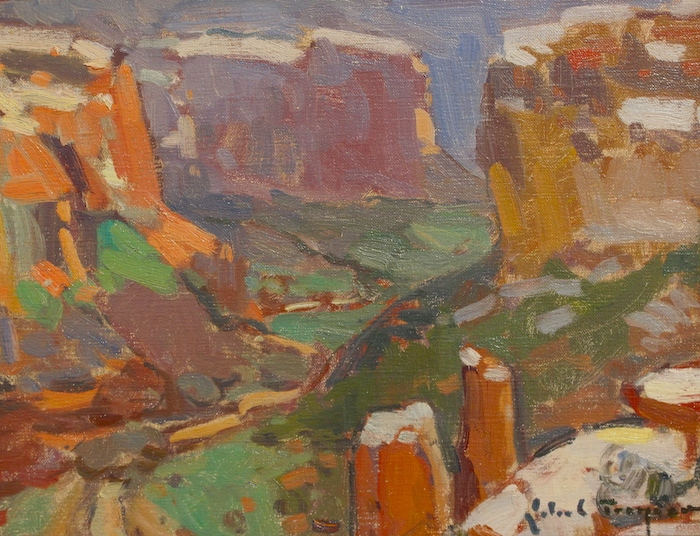 John C. Traynor, "Spider Rock View", oil, $4,500