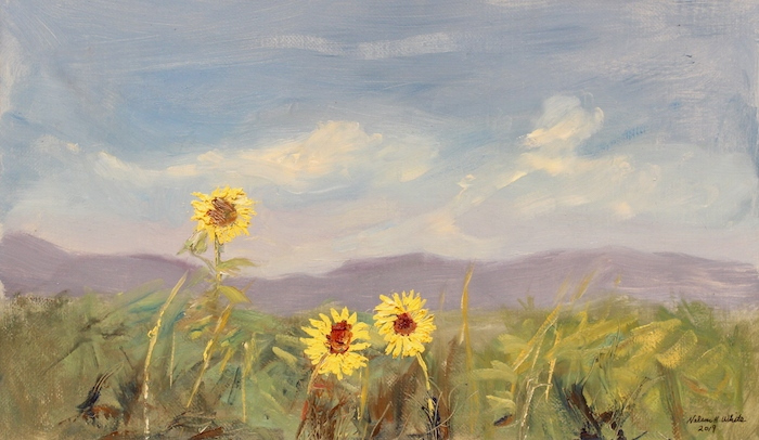 Nelson H. White, "The Sunflowers", oil, $6,000