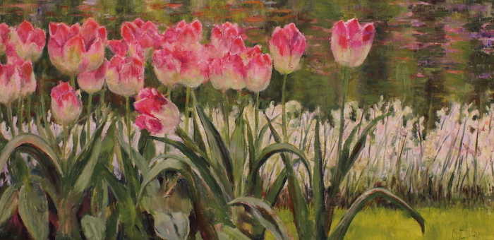 Maura M. Cochran, "Many Tulips, Keukenhof Gardens, Holland", oil, $1,000