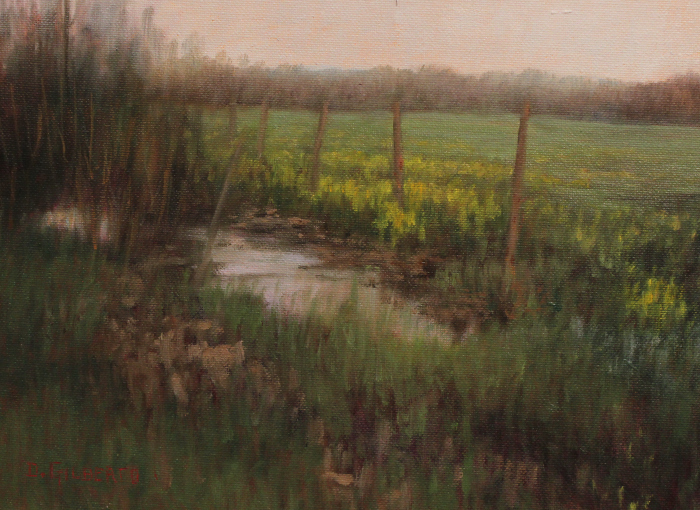 Donna Gilberto, "Spring Meadow", oil, $750