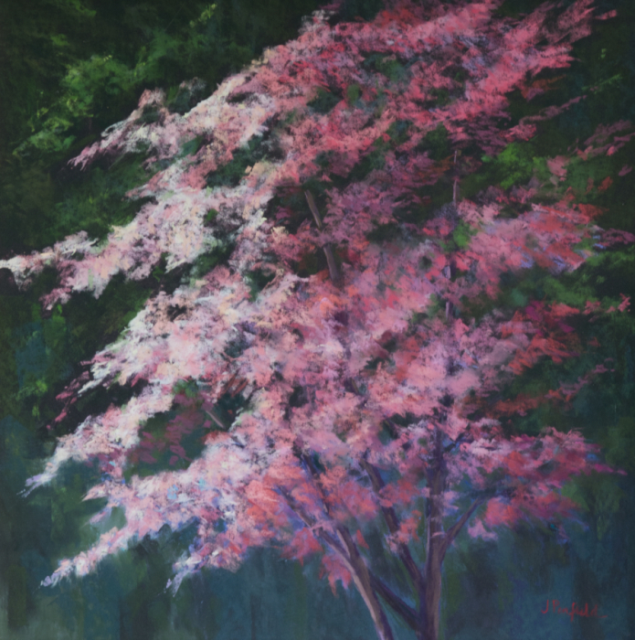 Jane Penfield, "Fascinator", pastel, $900
