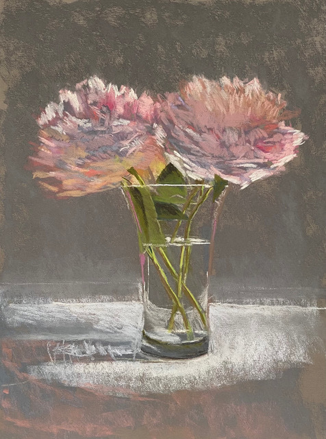 Patricia Shoemaker, "Peonies", pastel, $850