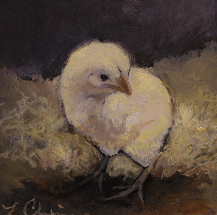 Lorraine Skelskey-Chapin, "Peep", oil, $295