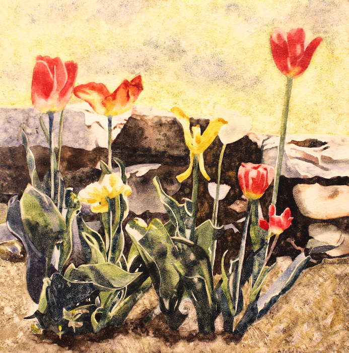 Susan Zilke, "Sprung", watercolor, $285