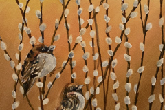 JoAnna Chapin, "Fat Birds", watercolor, $550