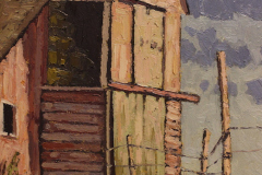 Jim Laurino, "Weigold Barn Entrance", oil, $1,400