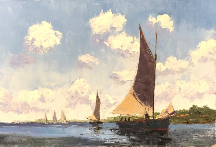 Howard Park, "Heading In", oil, 16x24, $2,000
