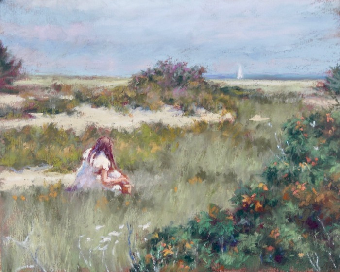 Joann Ballinger, "Gathering", pastel, 9x12, $1,500