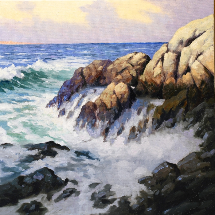 Harley Bartlett, "The Churning Sea", oil, 26x26, $10,000
