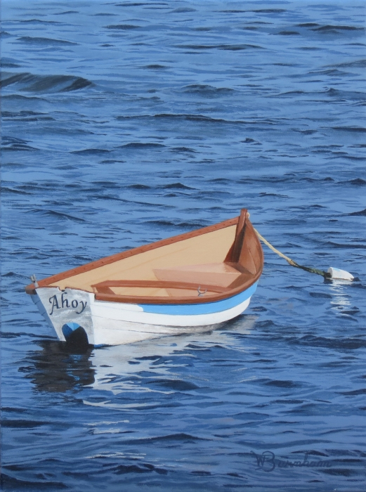 William Burnham, "Ahoy!", acrylic, 15x12, $625