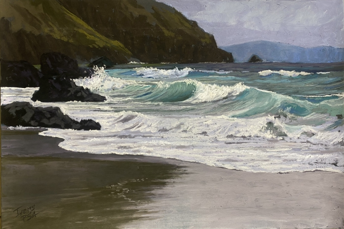 Christine D. Ivers, "Nature's Hypnotist", pastel, 12x18, $1,250