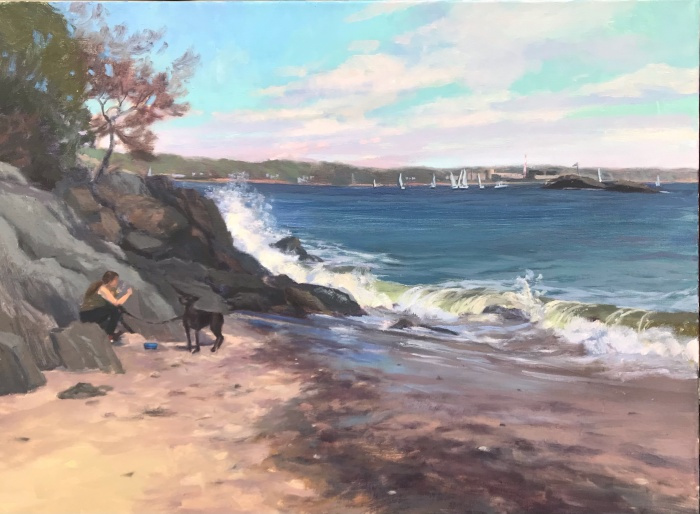 Jackie Jones, "Afternoon at McCooks", oil, 18x24, $3,500