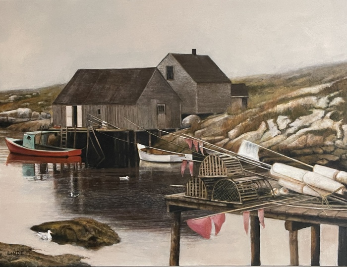 Stephen Linde, "Done for the Day", oil, 12x16, $1,400