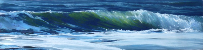Judy Perry, "Upon The Fall", pastel, 12x30 framed, $975