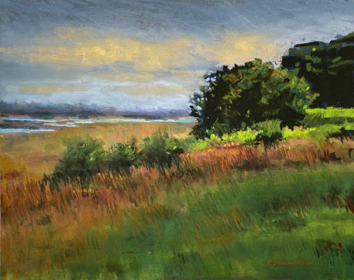 Patricia Shoemaker, "Salt Marsh II", pastel, 9.5x12, $750