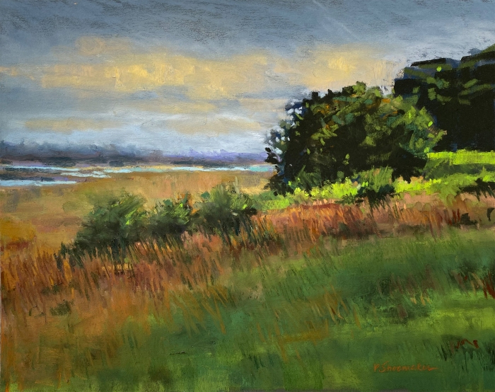 Patricia Shoemaker, "Salt Marsh II", pastel, 9.5x12, $750