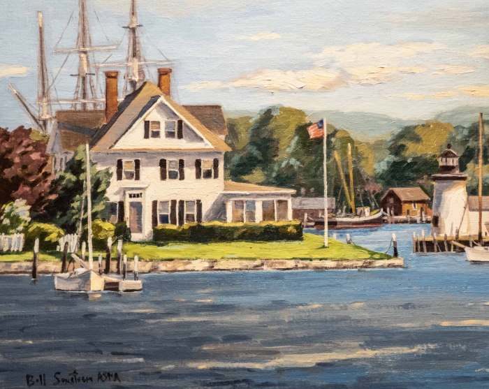 Bill Sonstrom, "Mystic River", oil, 16x20, $1,200
