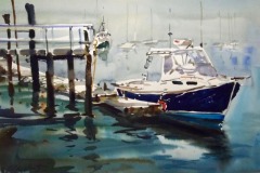 Ralph Acosta, "Cold Spring Harbor, L.I.", watercolor, 14x22, $1,950