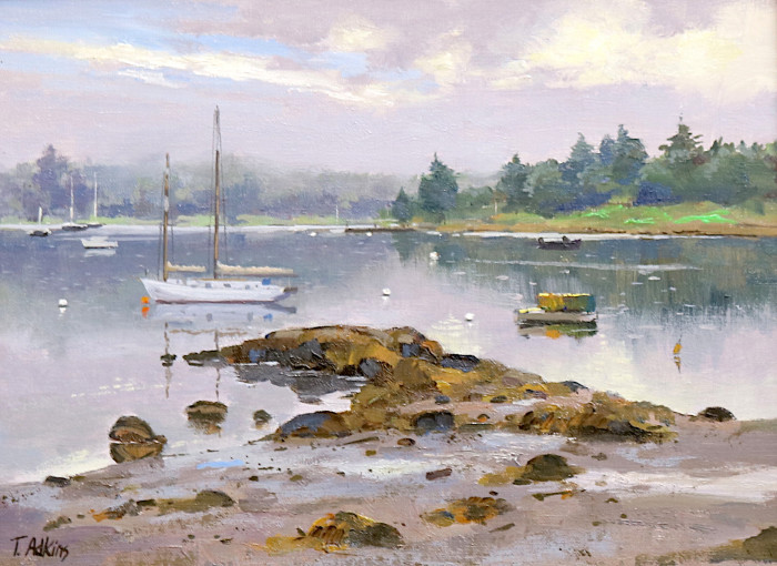 Thomas Adkins, "Morning Mist", oil, $950
