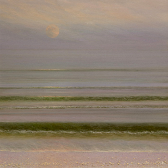Del-Bouree Bach, "Pale Moon", acrylic, $7,000