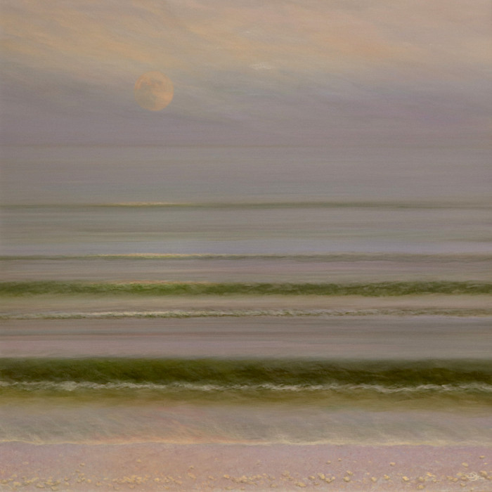 Del-Bouree Bach, "Pale Moon", acrylic, $7,000