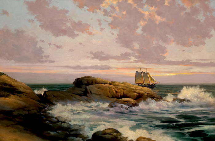 Harley Bartlett, "Coasting", oil, $12,000