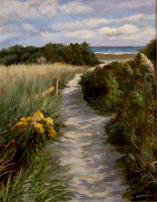 Judith Chapman, "Seaside Goldenrod", oil, $800