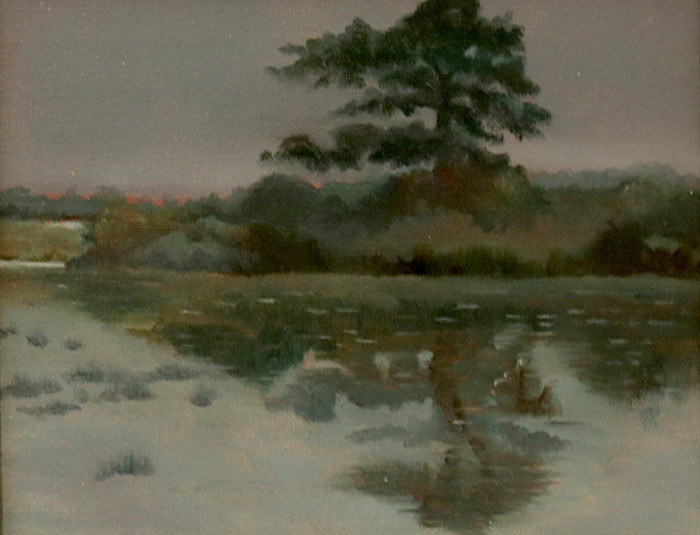 Carole Frieswick, "Marsh at Dusk", oil, $250