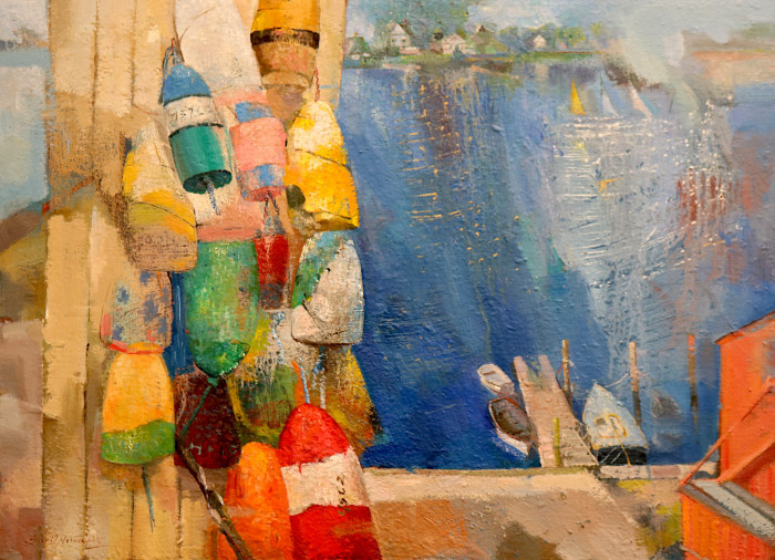 Sunil Howlader, "Identity II", oil, $3,800