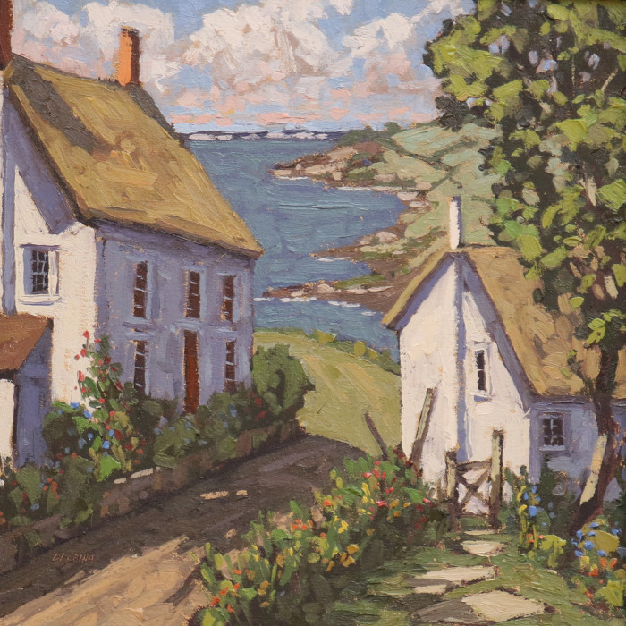Jim Laurino, "Cornwall View #1", oil, $1,000