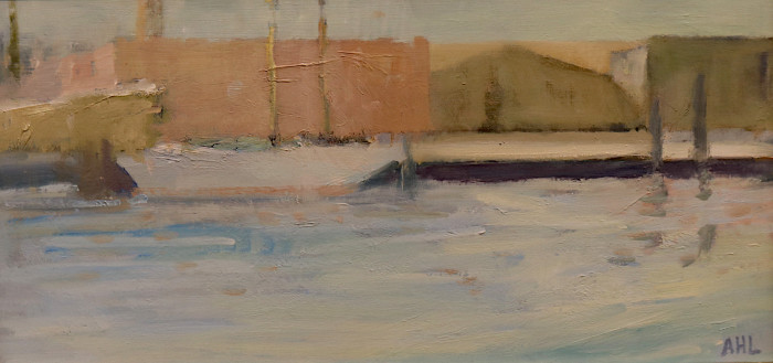 Ariane Luckey, "On the Eve of Departure", oil, $800