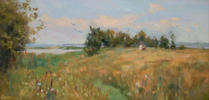 Barbara Lussier, "Sea Watch", oil, $2,600